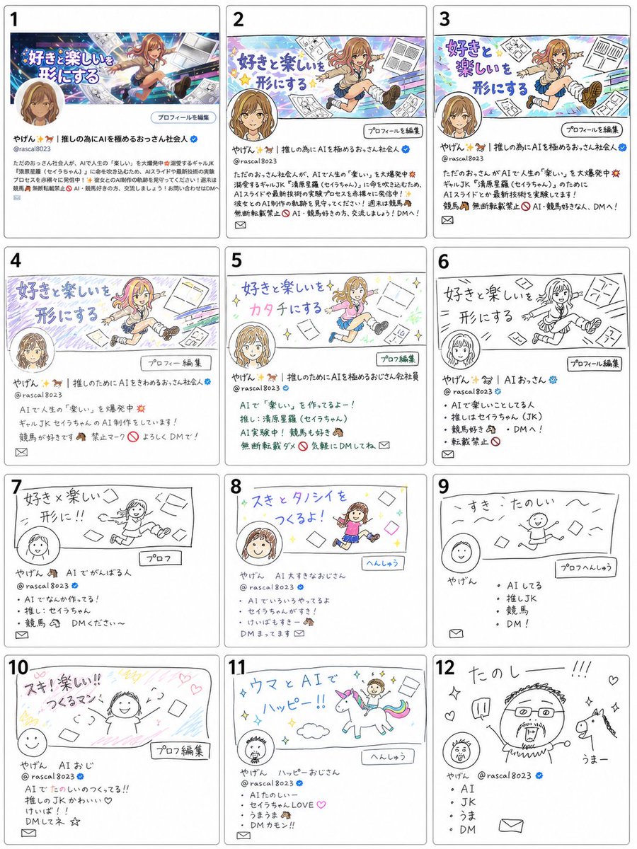 Visual Telephone Game Image Grid - 2