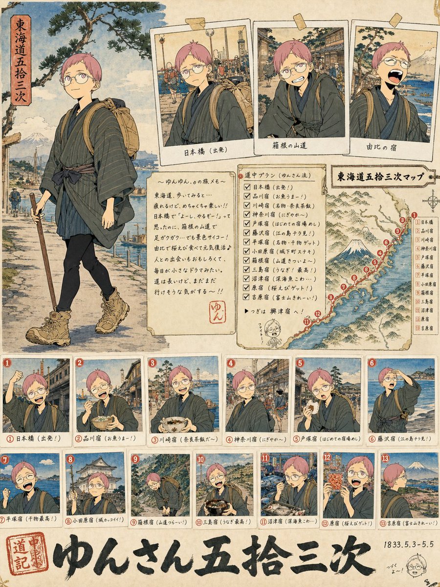 Tokaido Anime Travel Poster - 1