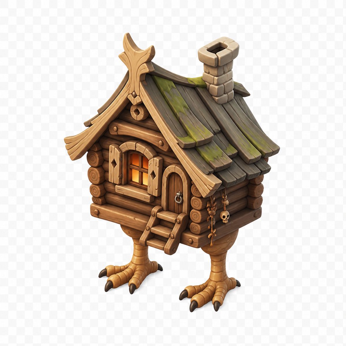 Stylized Baba Yaga Hut - 1