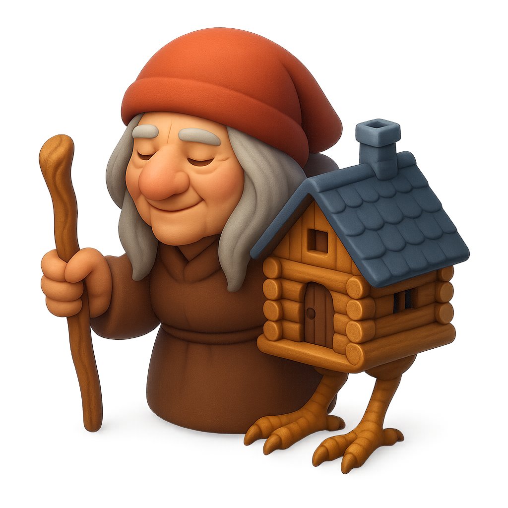 Clay Baba Yaga With Chicken-Leg Hut - 1