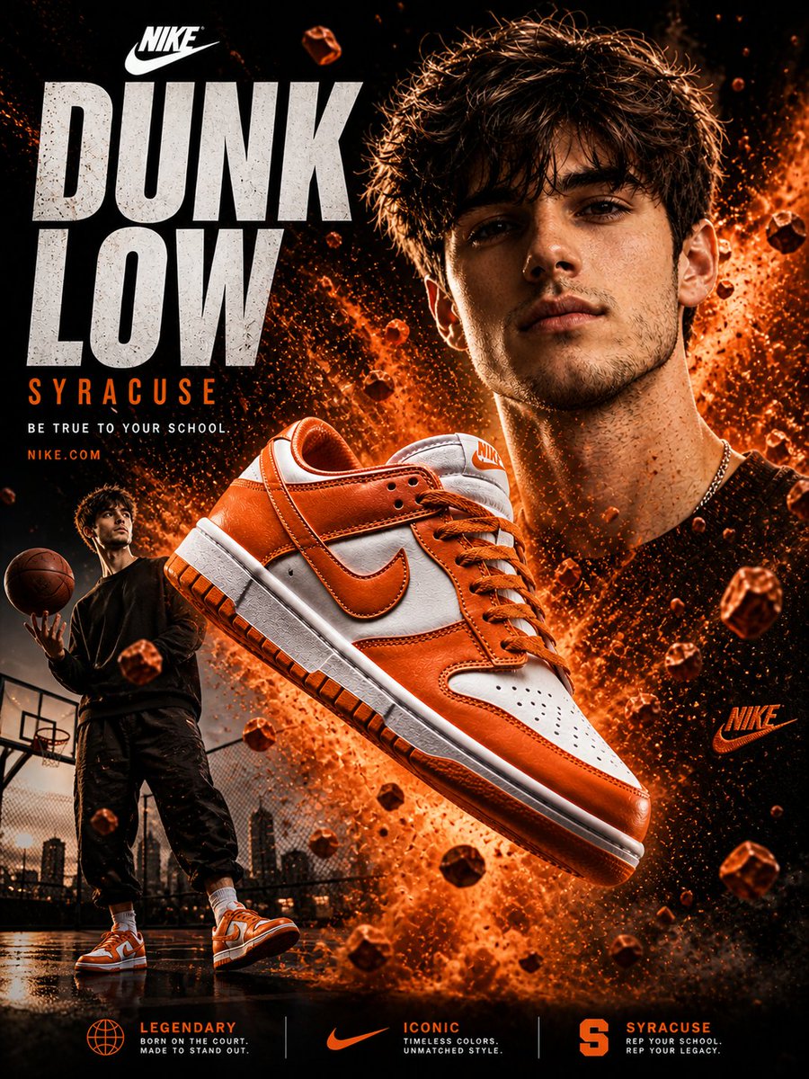 Nike Dunk Low 商业海报 - 2