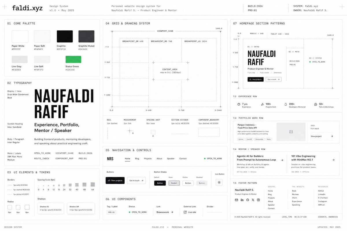 Minimal Developer Portfolio Homepage - 2