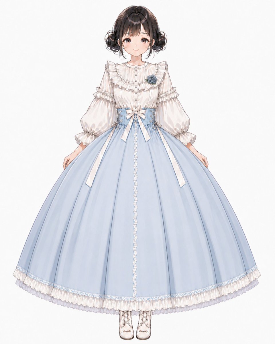 粉蓝色 Lolita 裙装肖像 - 2
